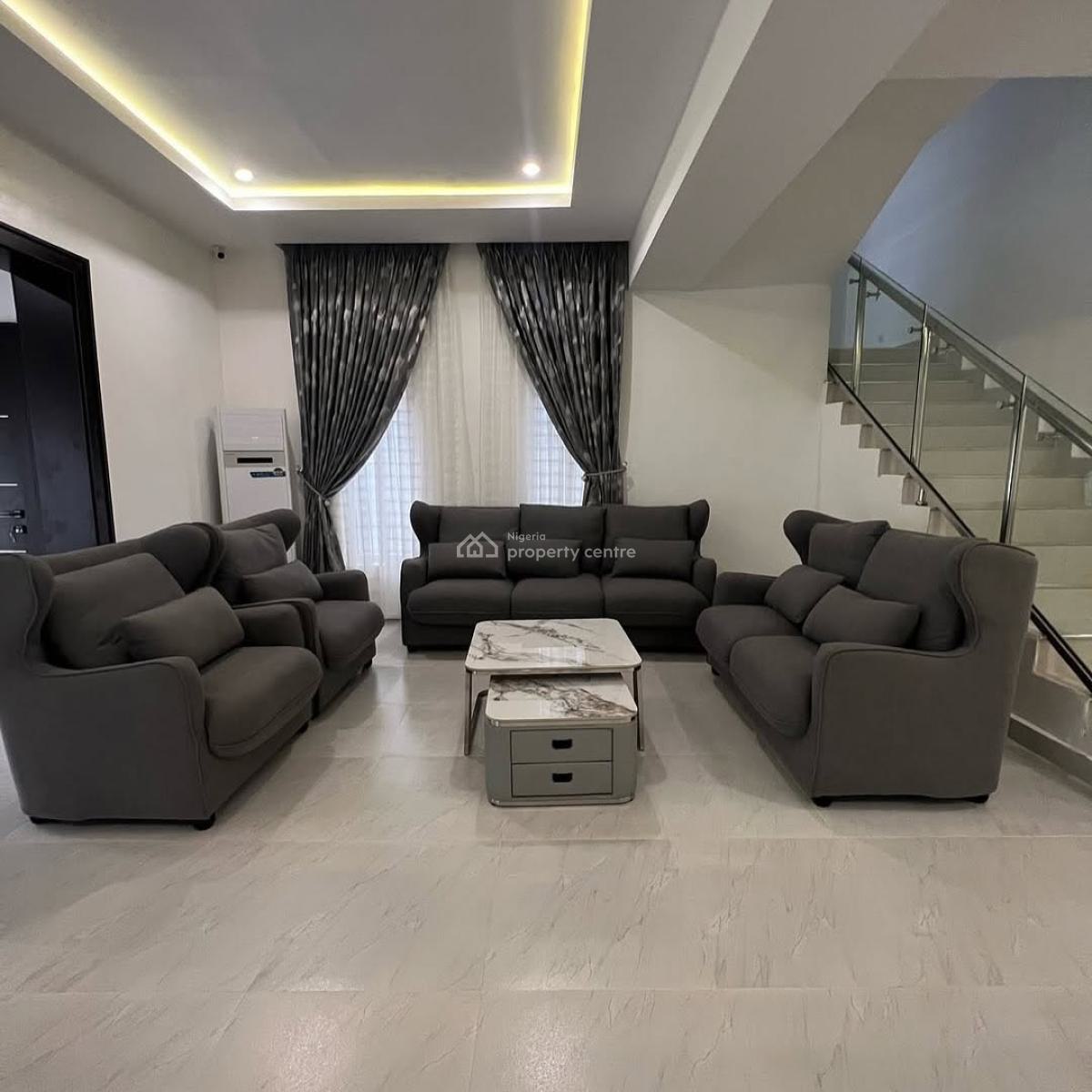 Brand New Luxury 4 Bedroom Fully Furnished Terrace Duplex, Bq., Serene Neighborhood, Kaura, Abuja, Terraced Duplex for Sale