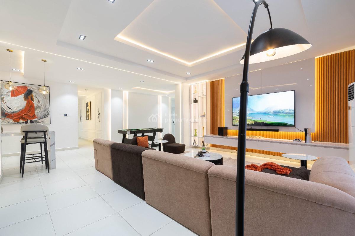 Brand New Luxury 3 Bedroom City View Penthouse with Pool, Ps5, Snooker, Freedom Way, Close to Admiralty Way, Lekki Phase 1, Lekki, Lagos, Flat / Apartment Short Let