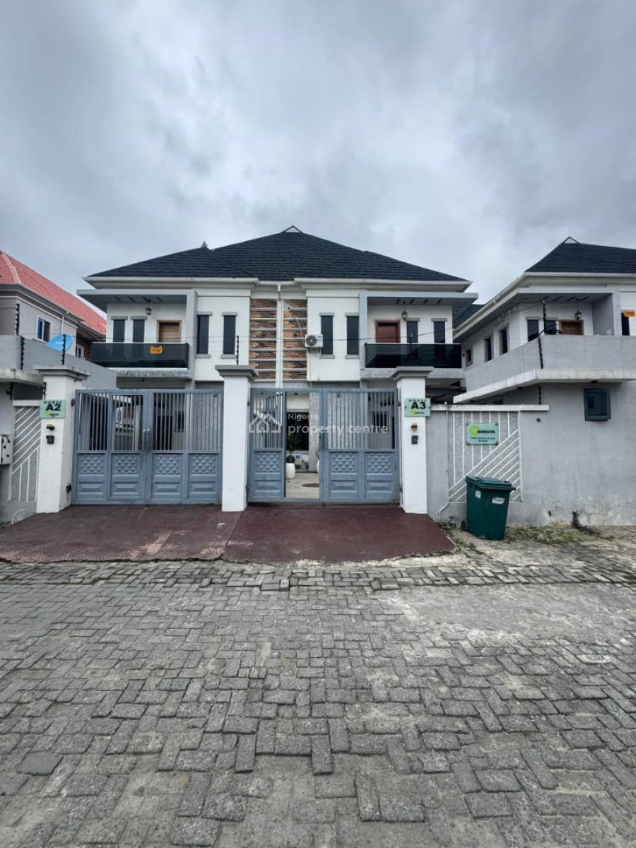 Good Value 4 Bedroom Semi Detached Duplex with Bq in a Mini Estate, Chevron Toll Gate, Orchid Road, Lekki, Lagos, Semi-detached Duplex for Sale