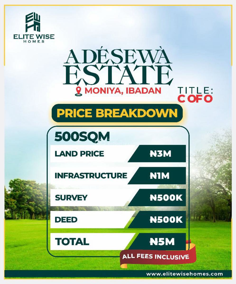 Adèsèwá Estate, Moniya, Ibadan, Oyo, Residential Land for Sale
