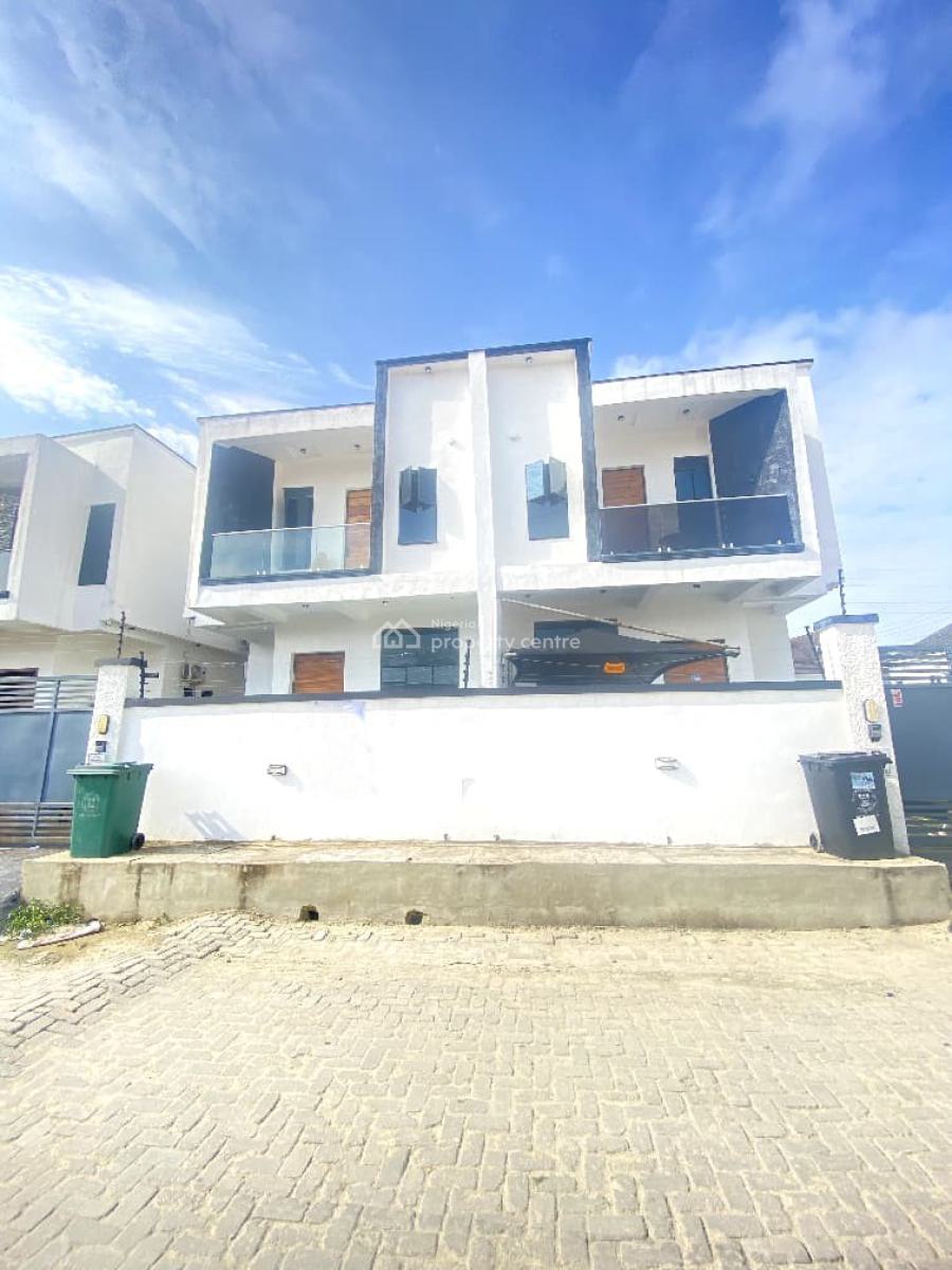 4 Bedroom Terrace Duplex with Bq in a Secure Estate, Sangotedo, Ajah, Lagos, Terraced Duplex for Sale