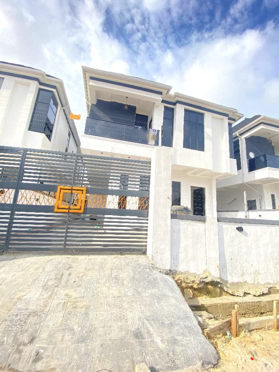 Newly Built 5 Bedroom Terrace Duplex with Bq in a Secure Estate, Sangotedo, Ajah, Lagos, Terraced Duplex for Sale