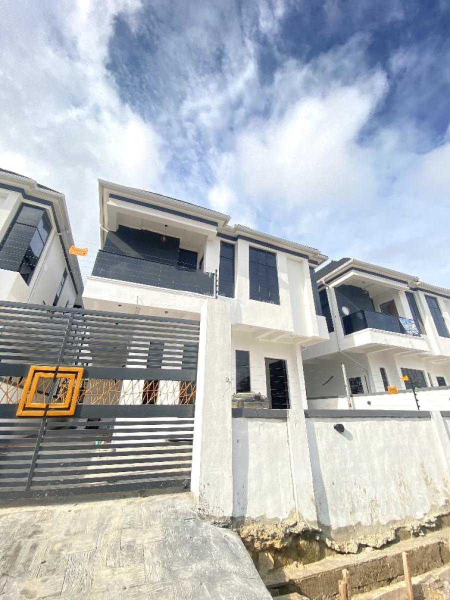 Newly Built 5 Bedroom Terrace Duplex with Bq in a Secure Estate, Sangotedo, Ajah, Lagos, Terraced Duplex for Sale