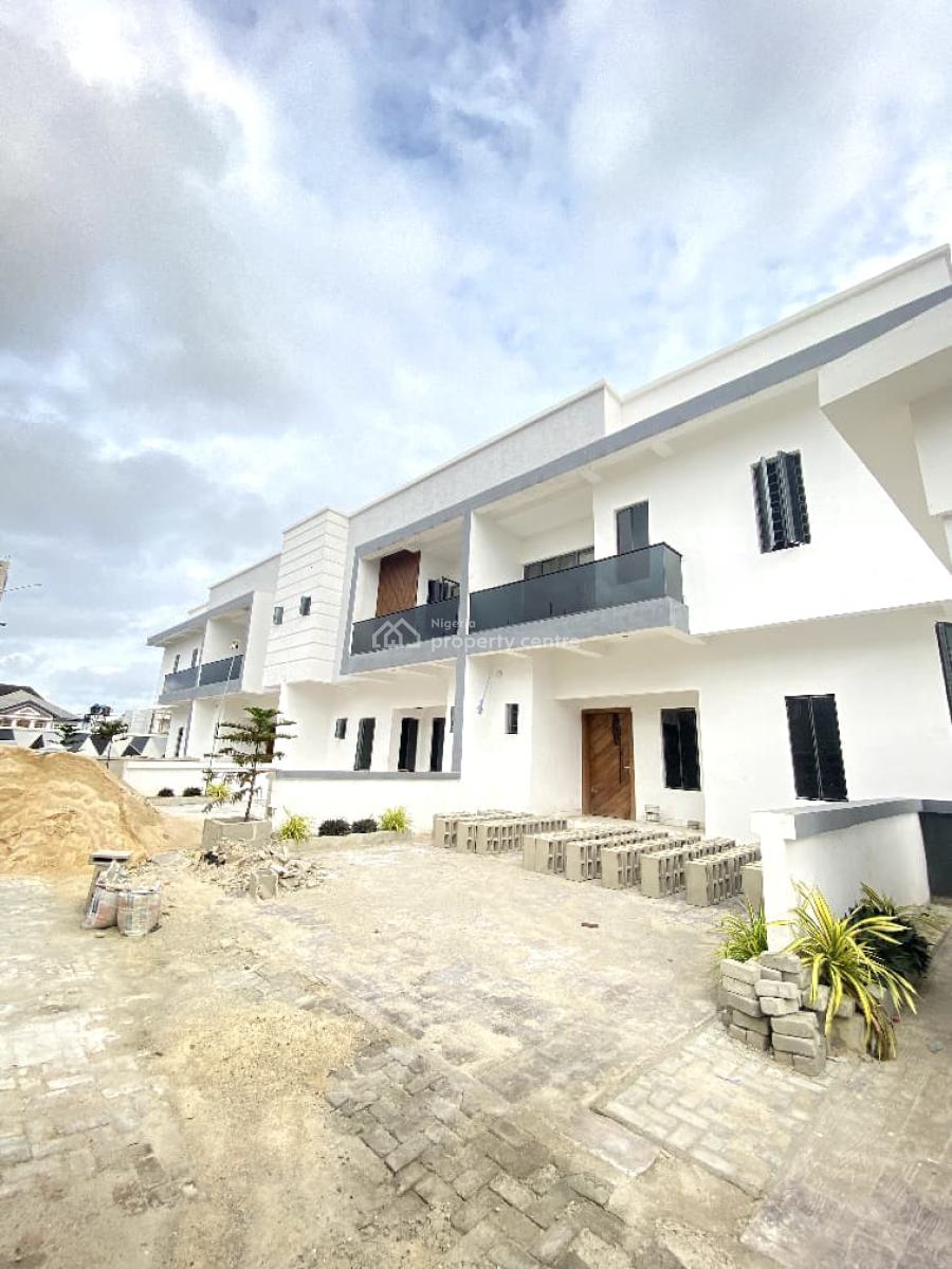 Newly Built 4 Bedroom Terrace Duplex with Bq in a Secure Estate, Sangotedo, Ajah, Lagos, Terraced Duplex for Sale