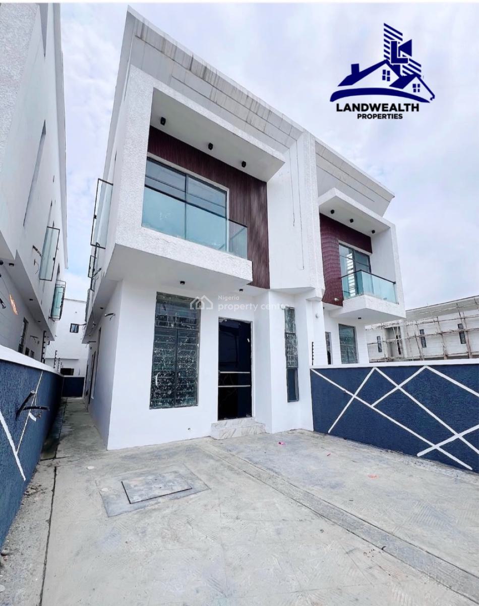 Contemporary 4 Bedroom Semi-detached Duplex, Secure Estate at Ikota Lekki, Ikota, Lekki, Lagos, Semi-detached Duplex for Sale