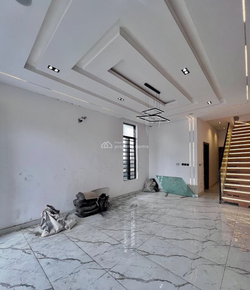Contemporary 4 Bedroom Semi-detached Duplex with Bq, Secure Estate at Ikota Lekki, Ikota, Lekki, Lagos, Semi-detached Duplex for Sale