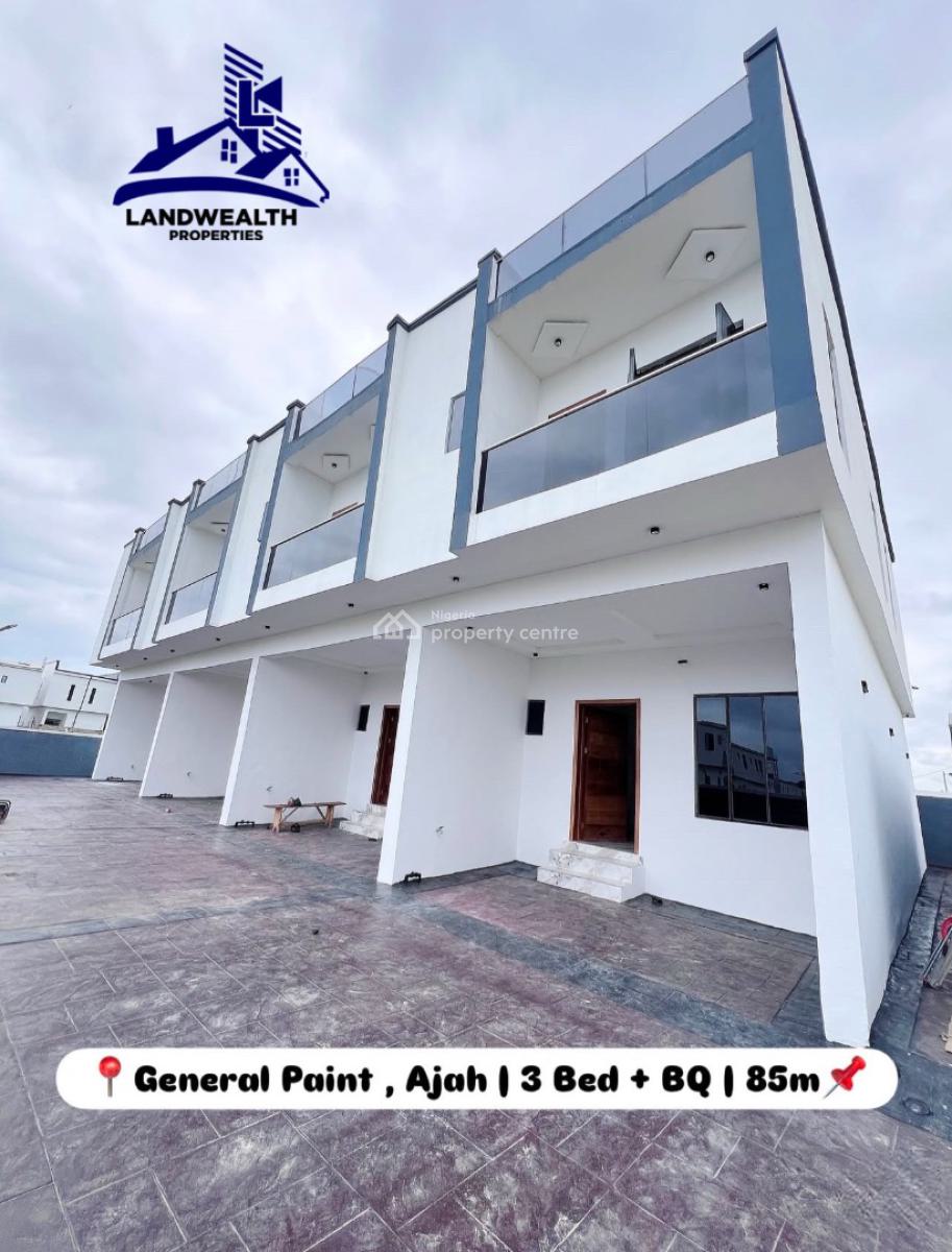 Tastefully 3 Bedroom Terrace Duplex, with Bq, Ajah, Lagos, Terraced Duplex for Sale