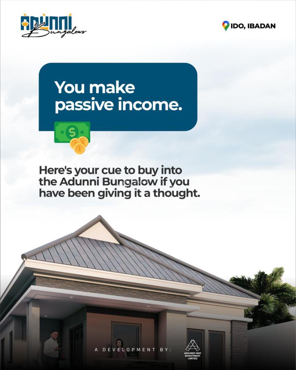 Luxury Bedroom Bungalow for Your Family, Ido, Oyo, Detached Bungalow for Sale