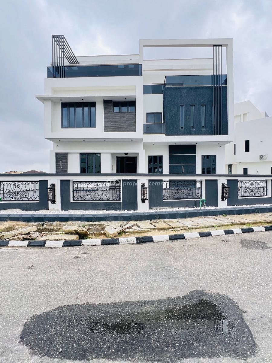 6 Bedroom Fully Detached Duplex + 2bq with Cinema,rooftop Terrace & Po, in a Gated and Secured Estate, Osapa, Lekki, Lagos, Detached Duplex for Sale