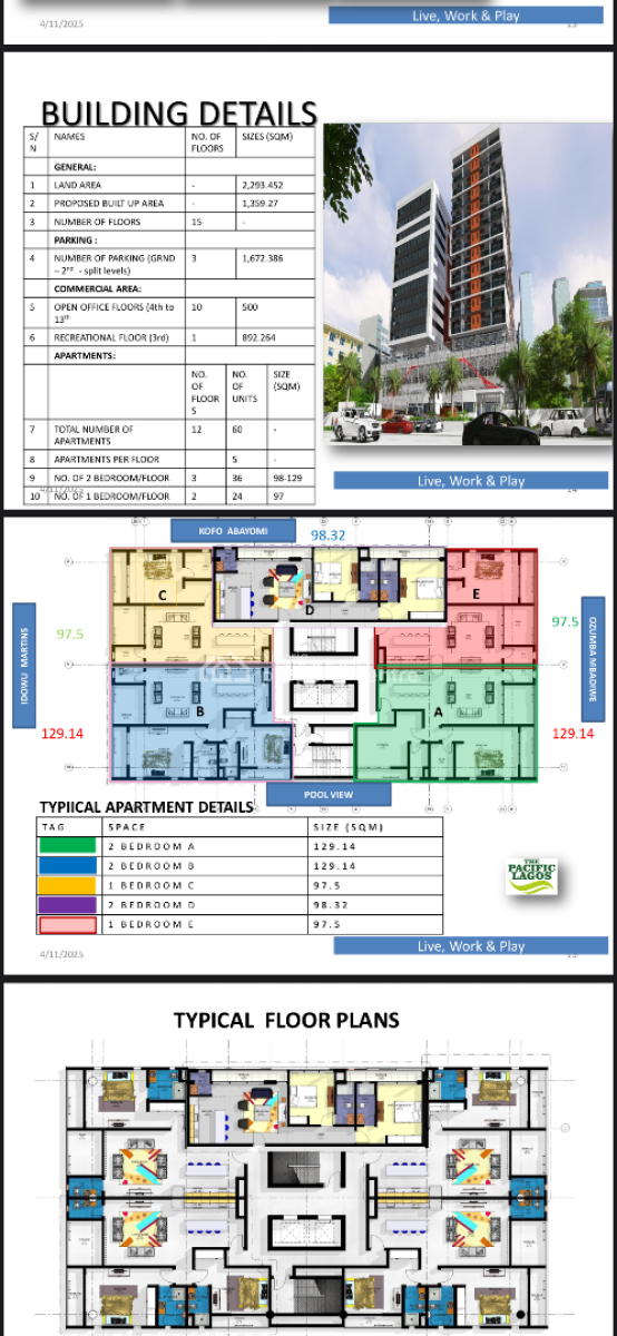1 and 2bedroom Apartment., Ozumba Mbadiwe, Victoria Island (vi), Lagos, Flat / Apartment for Sale