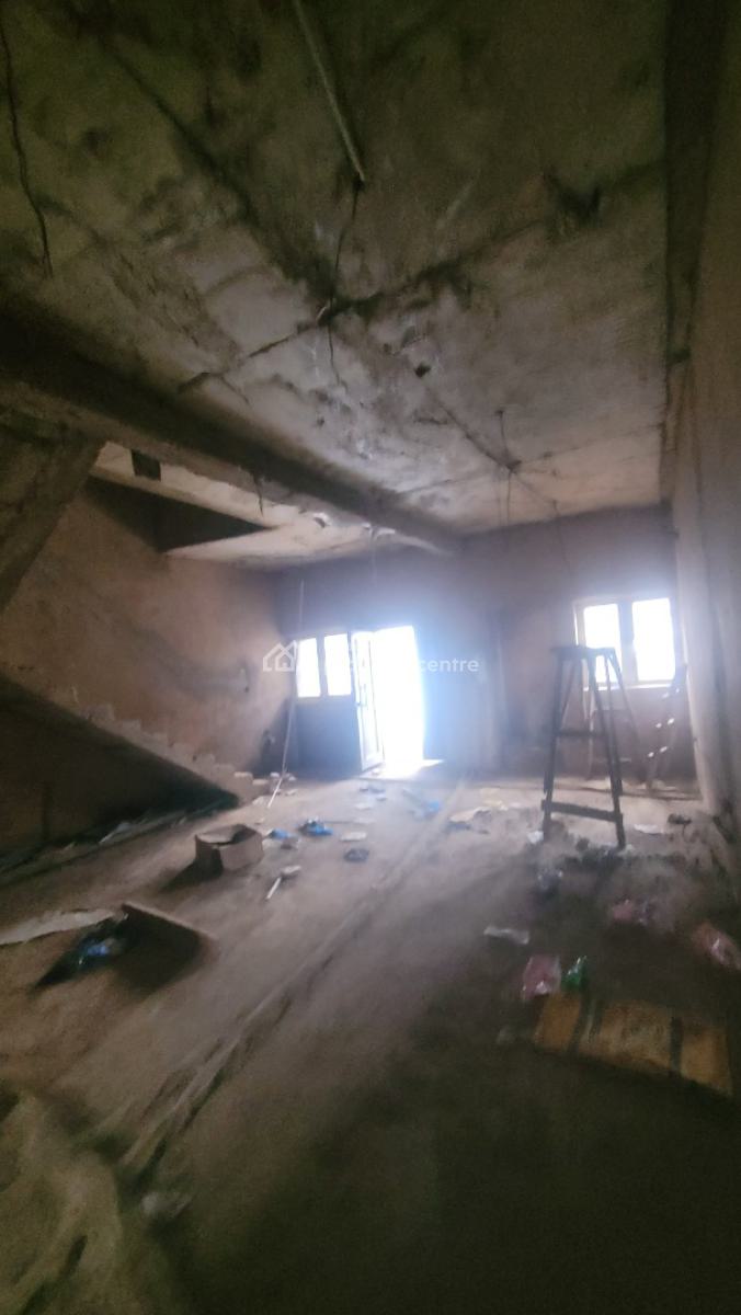 Massive Luxurious 4 Bedroom Terrace Duplex Carcass, Shafa Filling Station, Wuye, Abuja, Terraced Duplex for Sale