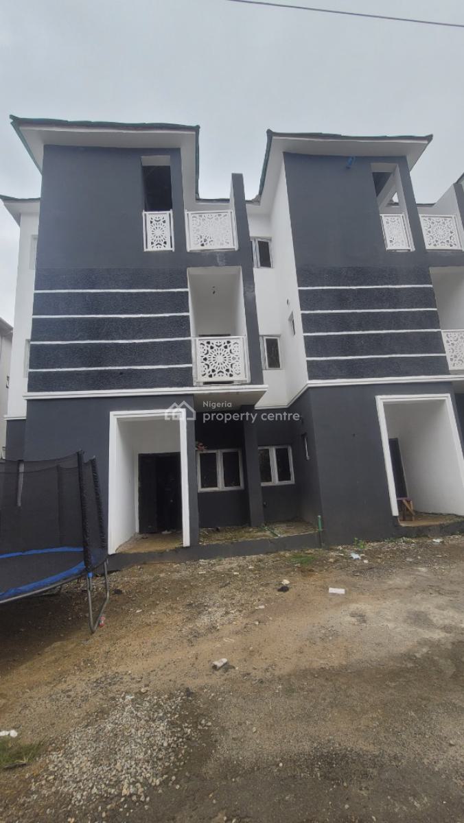 Massive Luxurious 4 Bedroom Terrace Duplex Carcass, Shafa Filling Station, Wuye, Abuja, Terraced Duplex for Sale