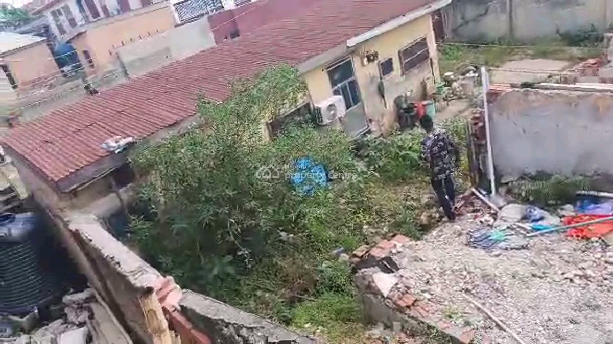 Land Measuring 411sqm in a Well Secured Environment, Funmilayo Onaronke Street, Chemist Bus Stop By Total Filling Station, Akoka, Yaba, Lagos, Land for Sale