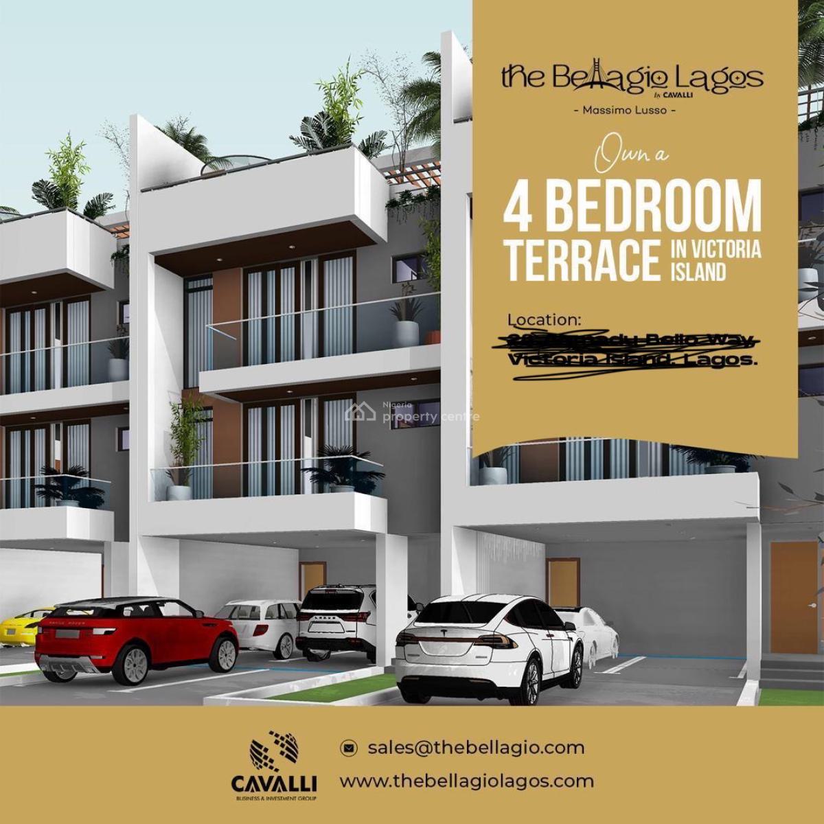4bedroom Duplex, Ahmadu Bello Way, Victoria Island (vi), Lagos, Terraced Duplex for Sale