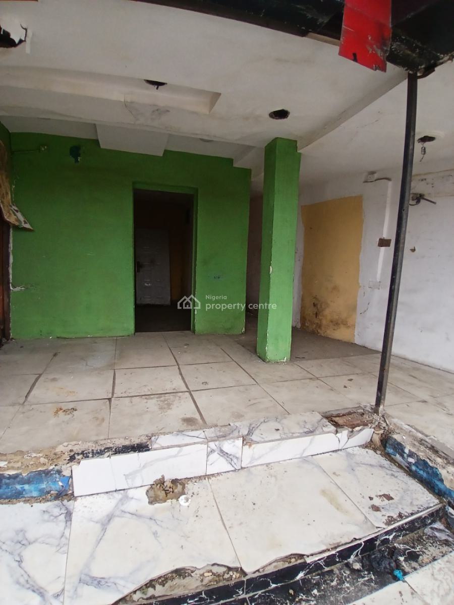 a Shop Downstairs with Large Space Along Facing Road, Ado Road, Ajah, Lagos, Shop for Rent