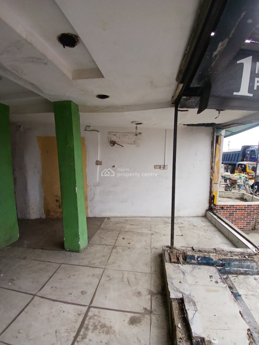 a Shop Downstairs with Large Space Along Facing Road, Ado Road, Ajah, Lagos, Shop for Rent