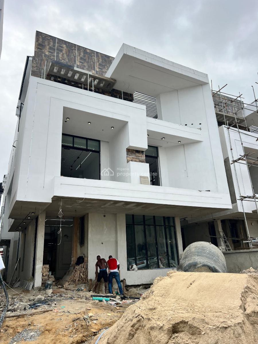 Luxurious 5 Bedroom Detached with Bq & Pool at Chevron, Chevron, Lekki, Lagos, Detached Duplex for Sale