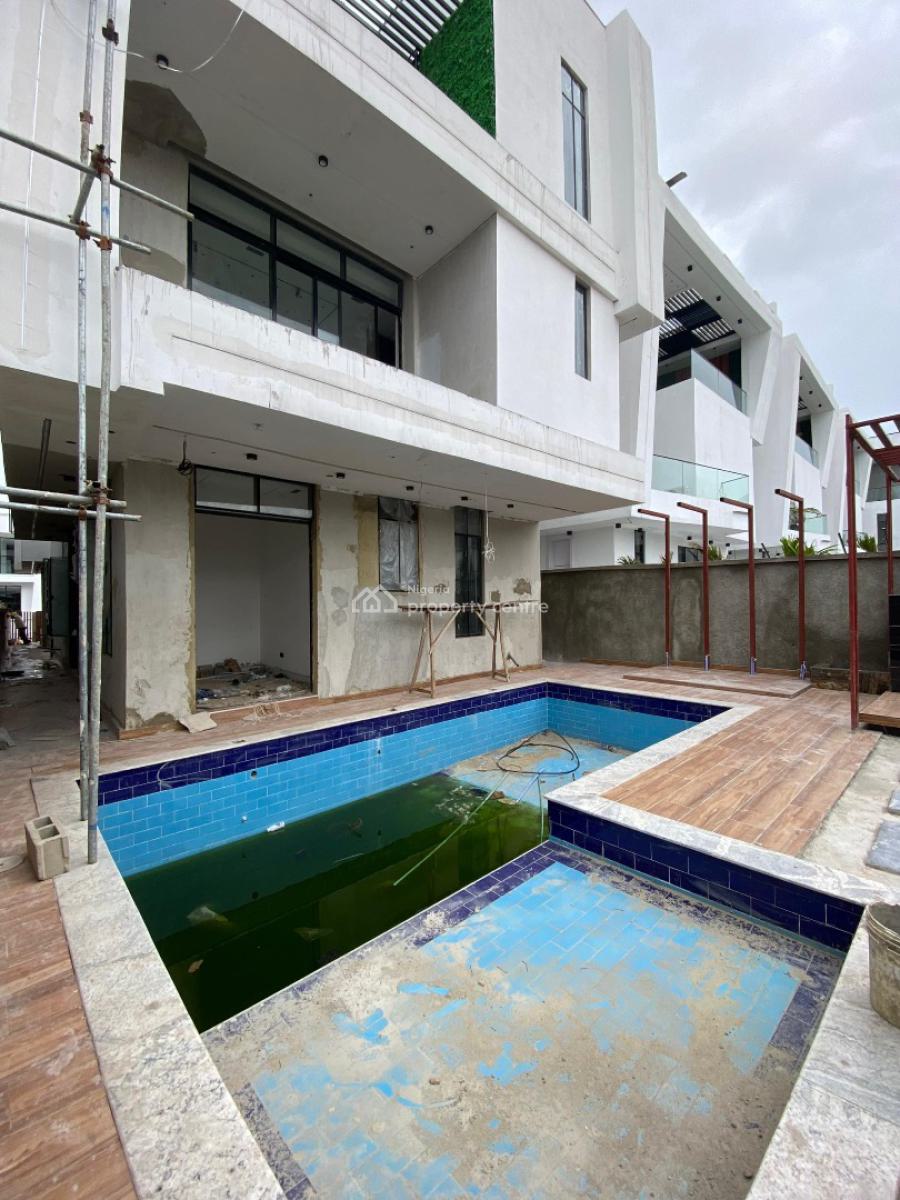 Luxurious 5 Bedroom Detached with Bq & Pool at Chevron, Chevron, Lekki, Lagos, Detached Duplex for Sale