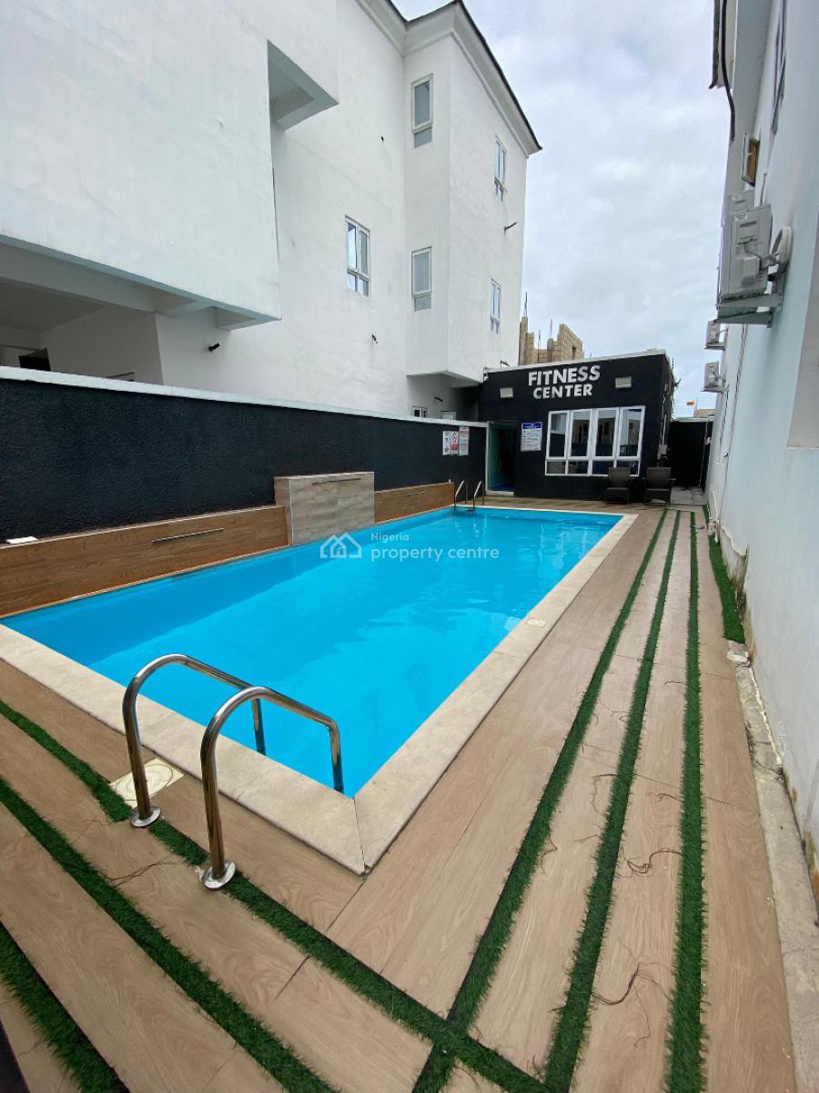 Spacious 2 Bedroom Flat with 3 Balconies  Comes with a Swimming Pool, Ikate Right, Ikate Elegushi, Lekki, Lagos, Flat / Apartment for Rent