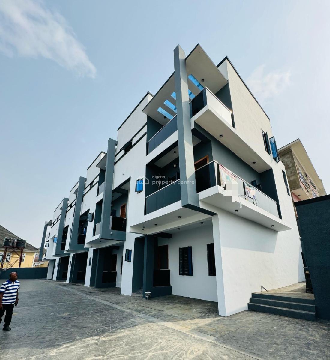 Newly Built 4 Bedroom Terrace Duplex Plus Bq in a Secured Estate, Few Minutes Drive to Ikeja City Mall, Opebi, Ikeja, Lagos, Terraced Duplex for Sale
