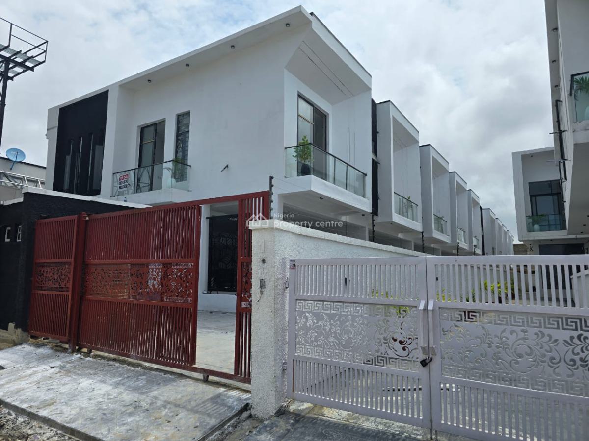 4 Bedroom Terrace with Bq -- Governors Consent, Ikota Gra Extension, Ikota, Lekki, Lagos, Terraced Duplex for Sale