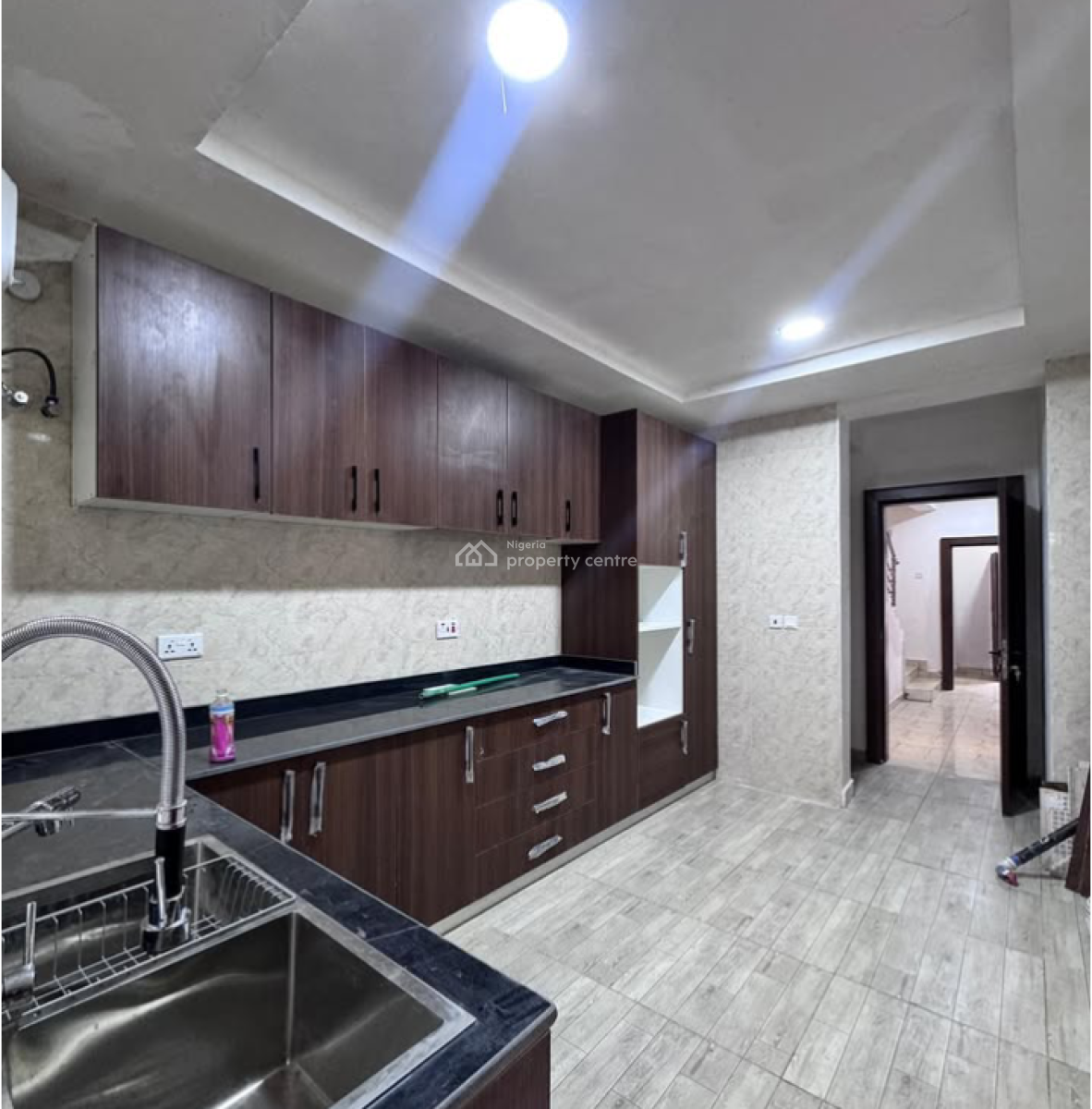 New 5 Bedrooms Terrace Duplex, Family Lounge and Bq, (tarred Roads), Galadimawa, Abuja, Terraced Duplex for Sale