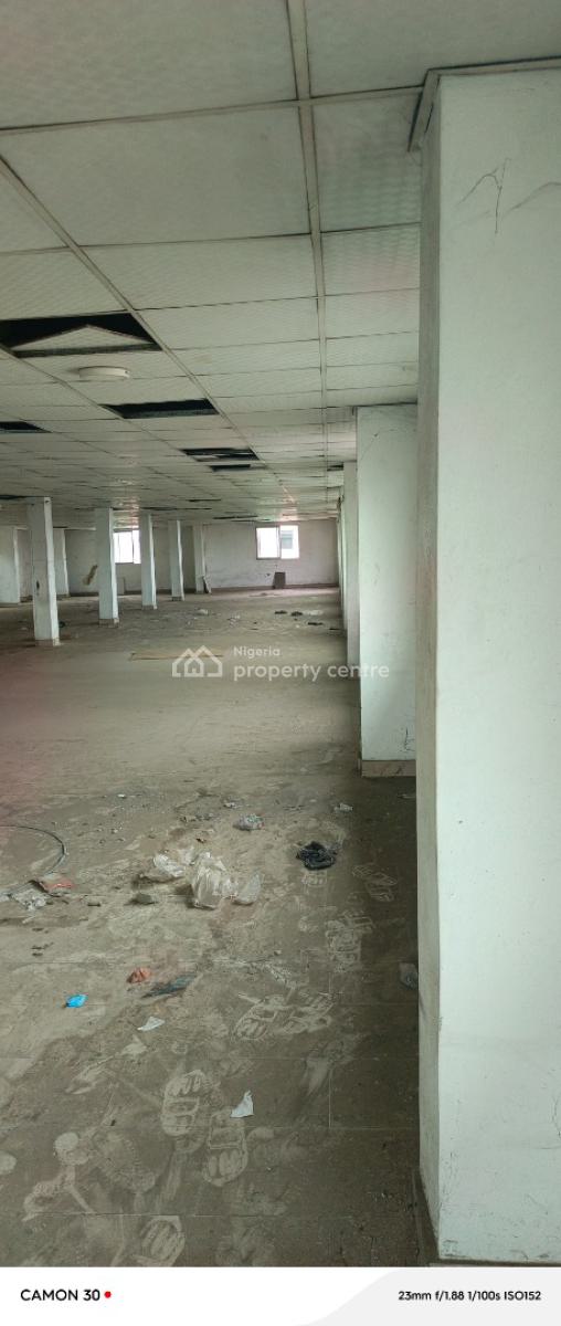 Good 11,000sqft Open Plan Office/storage Warehouse, Off Eric Moore, Surulere, Lagos, Warehouse for Rent