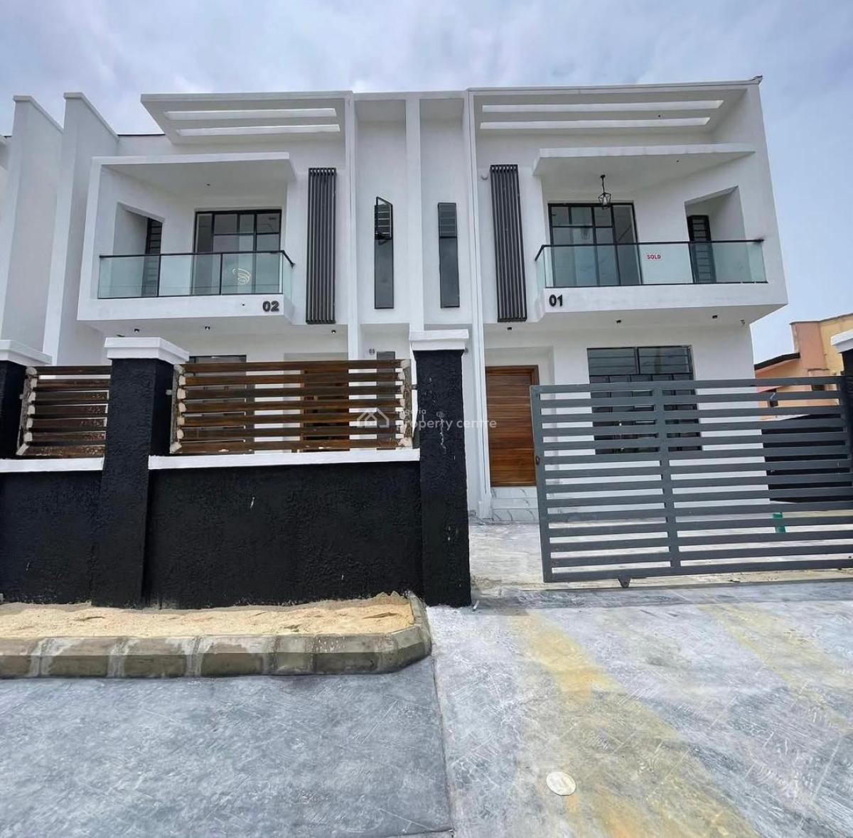 Affordable 4 Bedroom Semi Detached Duplex, Idado, Lekki, Lagos, Semi-detached Duplex for Sale