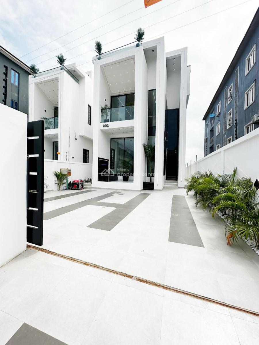 Contemporary 5 Bedroom Detached Duplex with a Pool and Bq, Chevron, Toll Gate, Lekki Phase 1, Lekki, Lagos, Detached Duplex for Sale