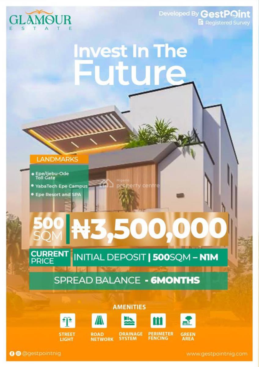 Own a Piece of Prestige -- Invest in Glamour Estate, Epe Roundabout, Along Yabatech  Epe Campus, Epe, Lagos, Mixed-use Land for Sale