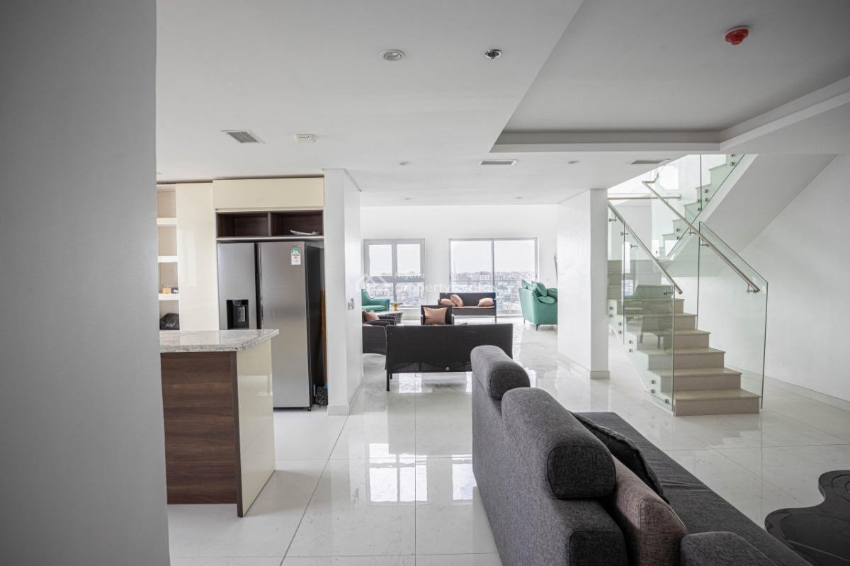 Furnished 4 Bedroom Oceanview Penthouse with a Room Bq Fully Serviced, Marwa, Victoria Island (vi), Lagos, Flat / Apartment for Rent