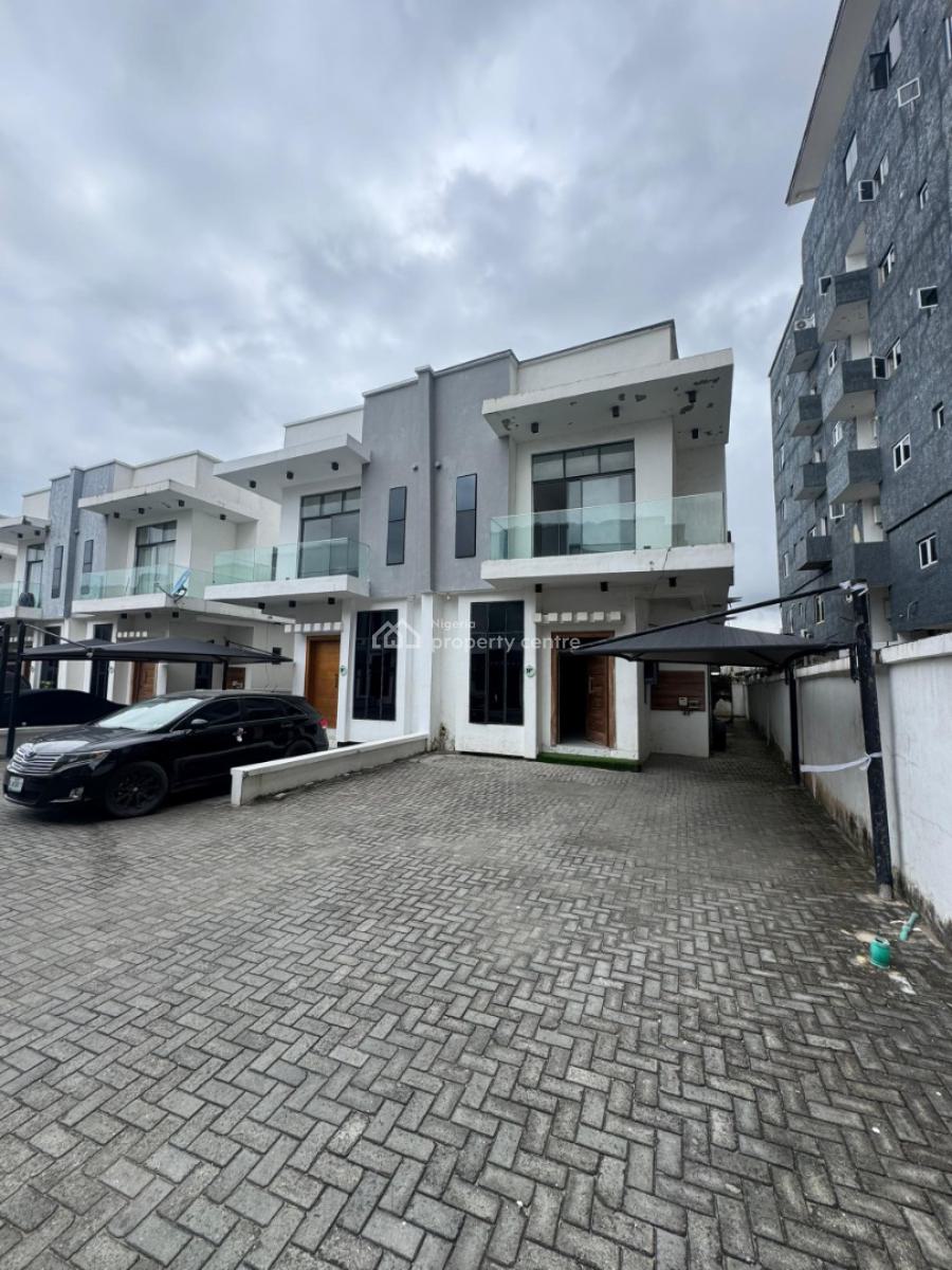 The Most Affordable 4 Bedroom Semi Detached Duplex with Bq, Within a Call to Access Estate After Pinnock Beach, Osapa, Lekki, Lagos, Semi-detached Duplex for Sale