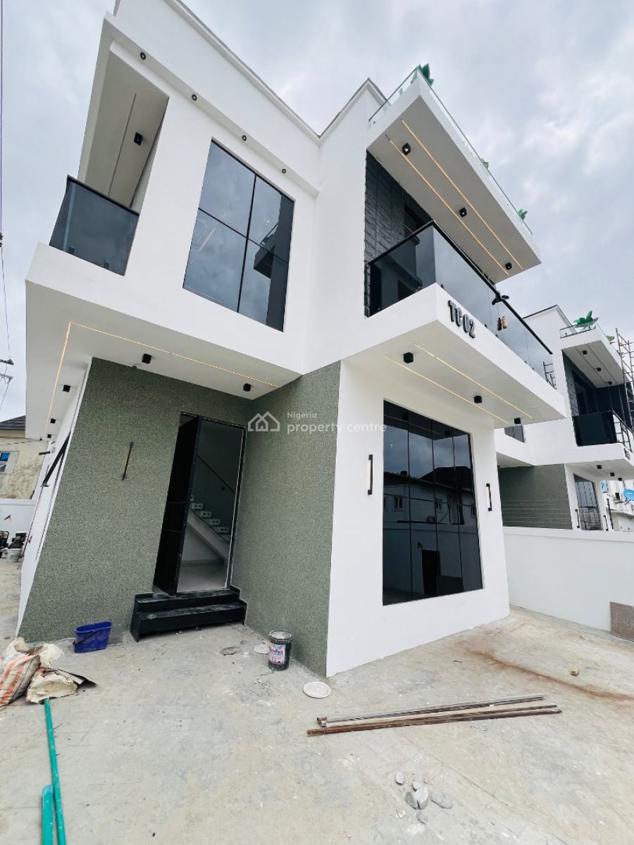 Well Finished 4 Bedroom Detached Duplex with a Bq in a Secured Estate, Lekki Palm City Estate, Ajah, Lagos, Detached Duplex for Sale