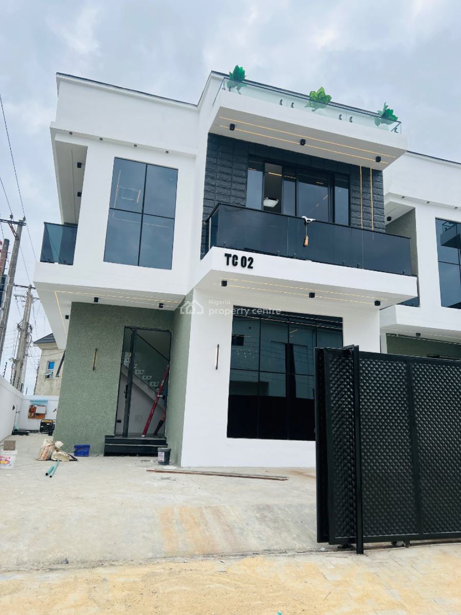 Well Finished 4 Bedroom Detached Duplex with a Bq in a Secured Estate, Lekki Palm City Estate, Ajah, Lagos, Detached Duplex for Sale