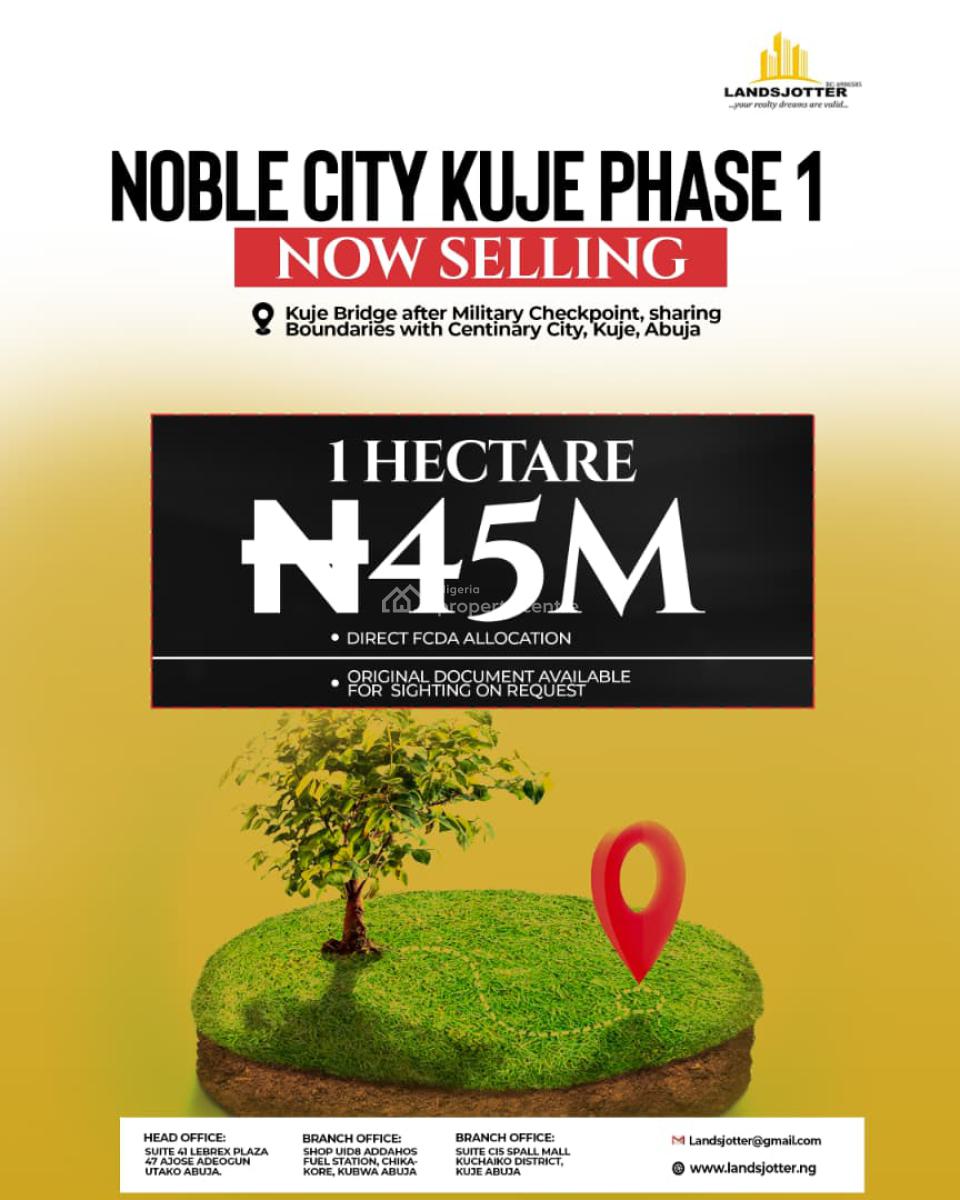 1 Hectare, After Military Checking Point, Kuje, Abuja, Residential Land for Sale