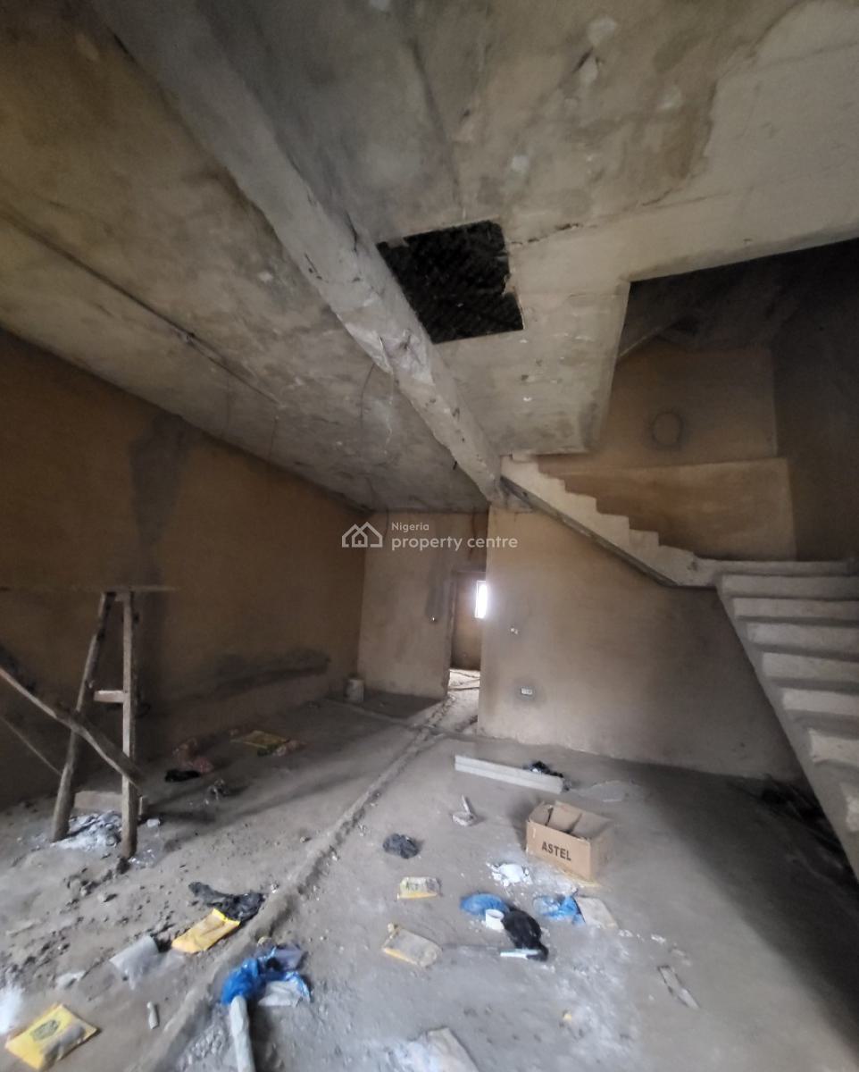 Luxurious Massive 4bedroom Carcass, By Hotel 2020, Wuye, Abuja, Terraced Duplex for Sale