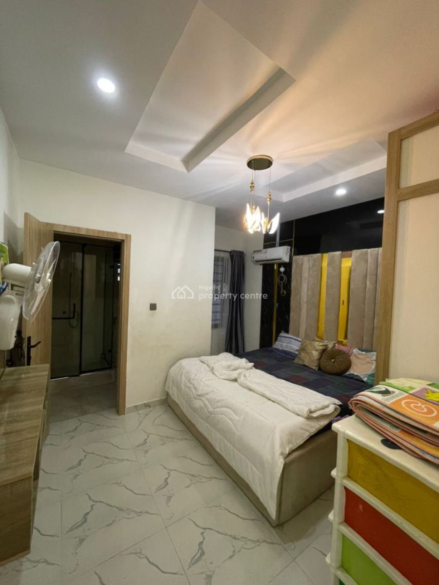 Furnished 4bedroom Terrace Duplex Comes with 24hrs Light, Gated Estate on Mobile Road, Ajah, Lagos, Terraced Duplex for Rent