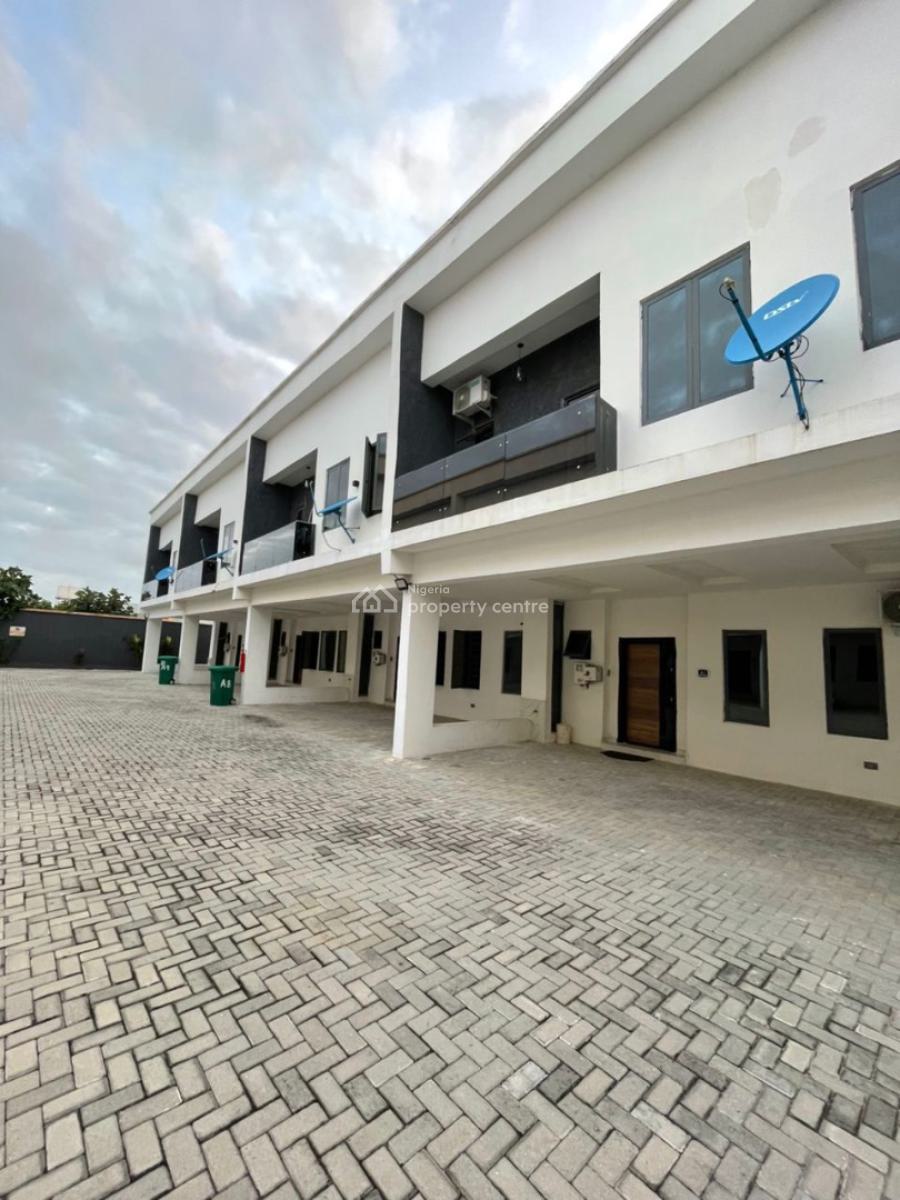 Furnished 4bedroom Terrace Duplex Comes with 24hrs Light, Gated Estate on Mobile Road, Ajah, Lagos, Terraced Duplex for Rent