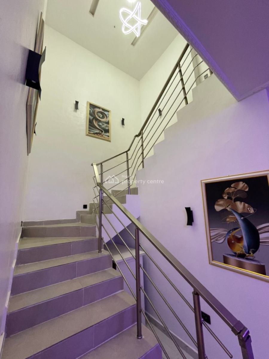 Luxuriously Furnished 4bedroom Terrace Duplex in a 24/7 Light Estate, Empire Terraces, By Mobil Roa, Ilaje, Ajah,, Ajah, Lagos, Terraced Duplex for Rent