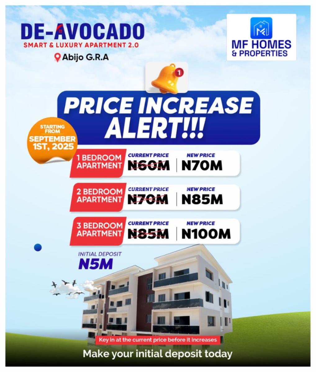 Affordable Luxury and Smart Apartments Available, in a Gated and Serene Environment at Abijo G.r.a, Abijo, Lekki, Lagos, Block of Flats for Sale