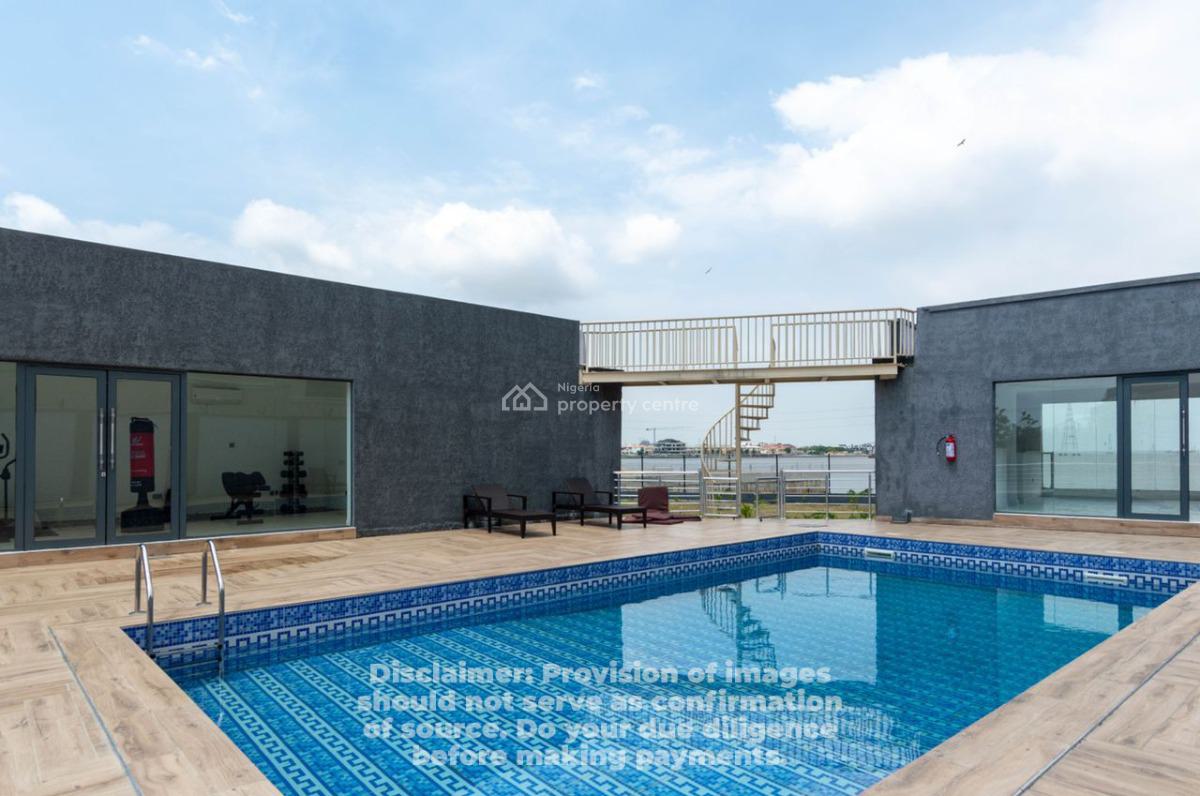 Sleek 3-beds Waterfront Apartment with Jetty, Gym, Ps5 & Snookerboard, Located at Admiralty Way,, Lekki Phase 1, Lekki, Lagos, Flat / Apartment for Sale