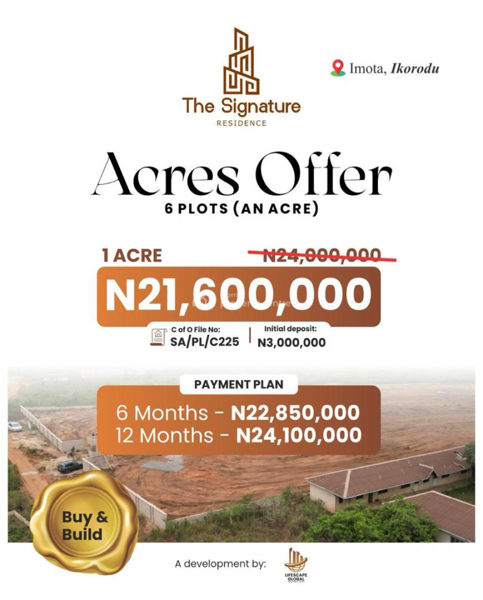 Affordable Buy and Build Estate Land in a Functional Residential Axis, Affordable Buy and Build Estate Land in a Functional Residential Axis, Ikorodu, Lagos, Residential Land for Sale