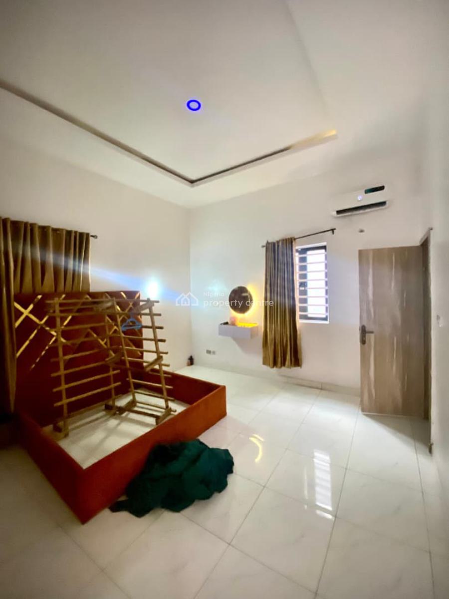 Luxury Semi Master Bedroom with Ac, Bed Frame & Curtains, Oral Estate, Lekki Lagos, Lekki, Lagos, Flat / Apartment for Rent