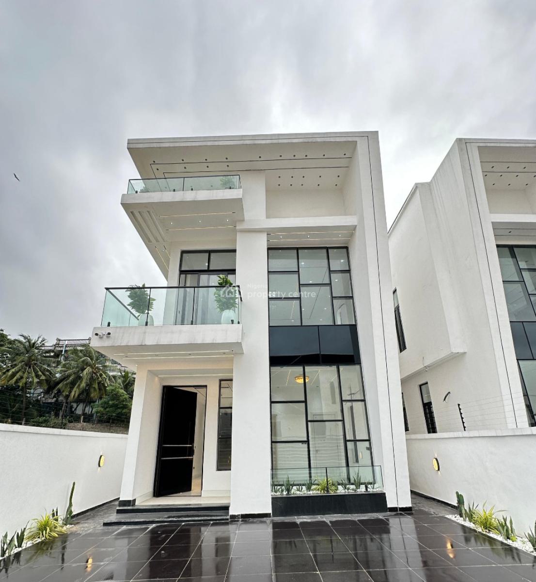 Contemporary Spacious 5 Beds Fully Detached Duplex with Bq and Pool, Located at Chevron Estate, Lekki, Lagos, Detached Duplex for Sale