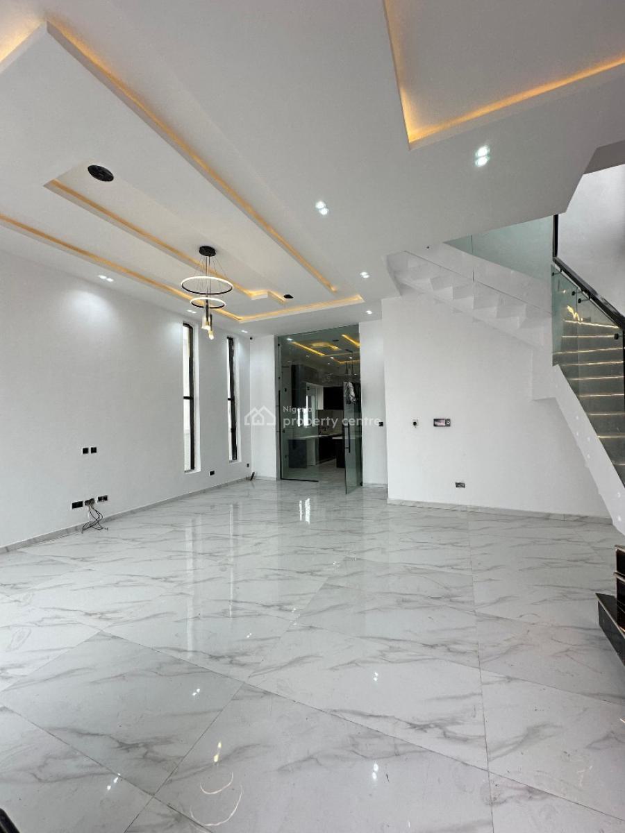 Contemporary Spacious 4 Bedroom Detached Duplex with Bq & Pool, Chevron, Lekki, Lagos, Detached Duplex for Sale