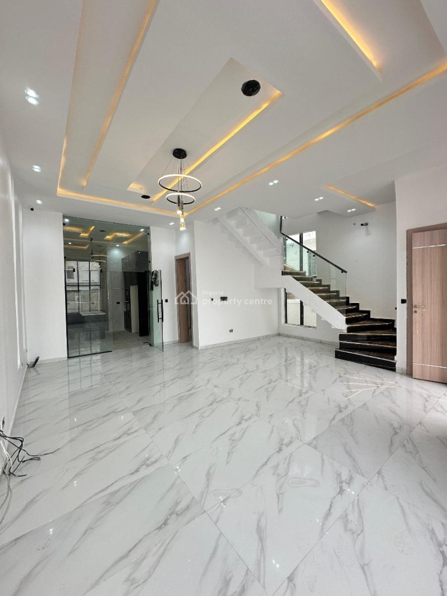 Contemporary Spacious 4 Bedroom Detached Duplex with Bq & Pool, Chevron, Lekki, Lagos, Detached Duplex for Sale