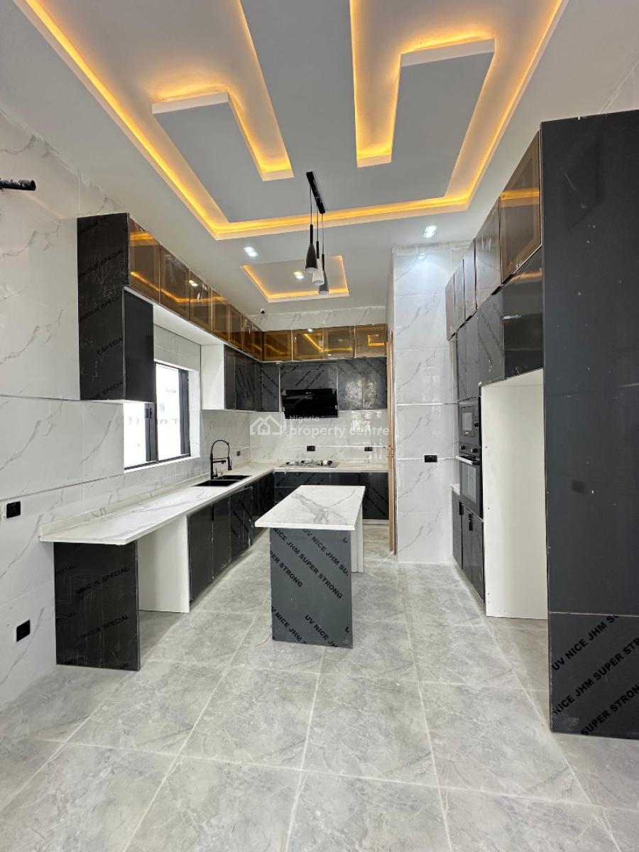 Contemporary Spacious 4 Bedroom Detached Duplex with Bq & Pool, Chevron, Lekki, Lagos, Detached Duplex for Sale