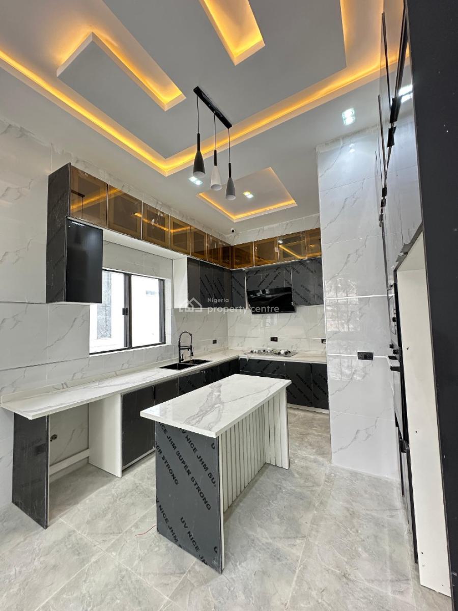 Contemporary Spacious 4 Bedroom Detached Duplex with Bq & Pool, Chevron, Lekki, Lagos, Detached Duplex for Sale