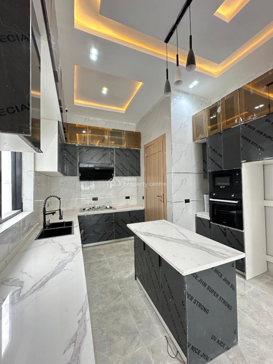 Contemporary Spacious 4 Bedroom Detached Duplex with Bq & Pool, Chevron, Lekki, Lagos, Detached Duplex for Sale