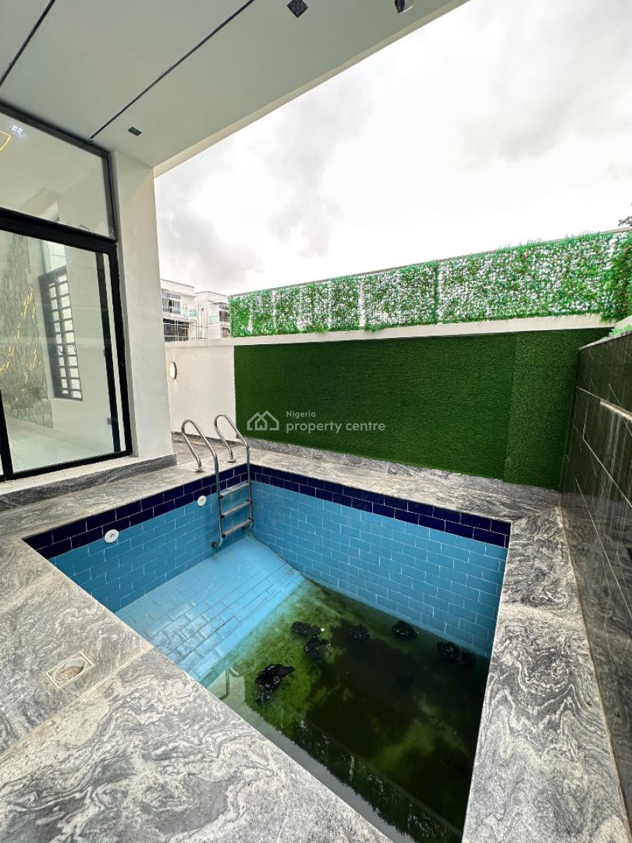 Clean Spacious 5 Bedroom Fully Detached Duplex with Bq and Pool, Chevron, Lekki, Lagos, Detached Duplex for Sale